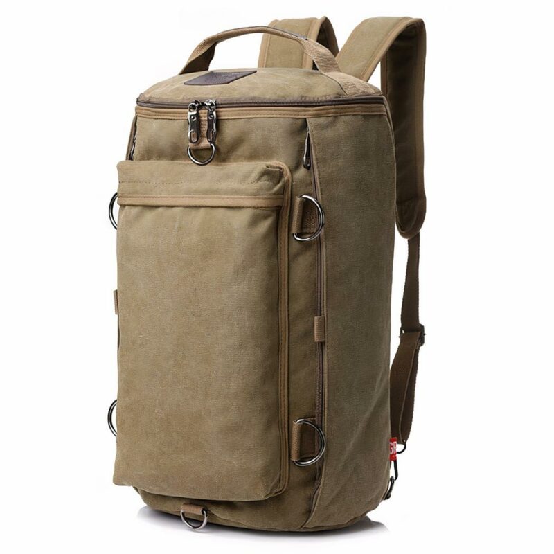Borsa grande vintage - Khaki - Zaino Zaino scuola