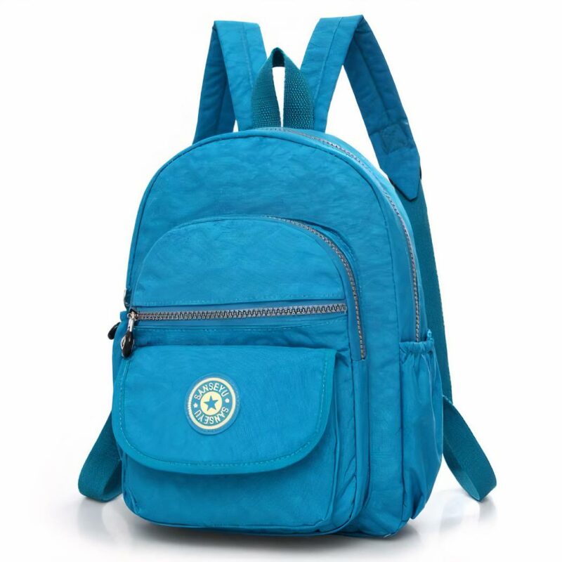 Mini zaino impermeabile da donna - Azzurro - Zaino da viaggio Zaino