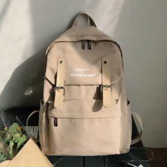 Nuovo zaino trendy per adolescenti - Beige - Zaino Zaino scuola