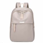 Zaino preppy oxford da donna - Grigio - Zaino a mano