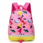 Zaino per bambini con stampa di dinosauri - Rosa - Zaino per bambini Zaino per la scuola