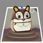 Zaino per bambini con animali 3D - Marrone - Zaini per bambini Zaini per bambini