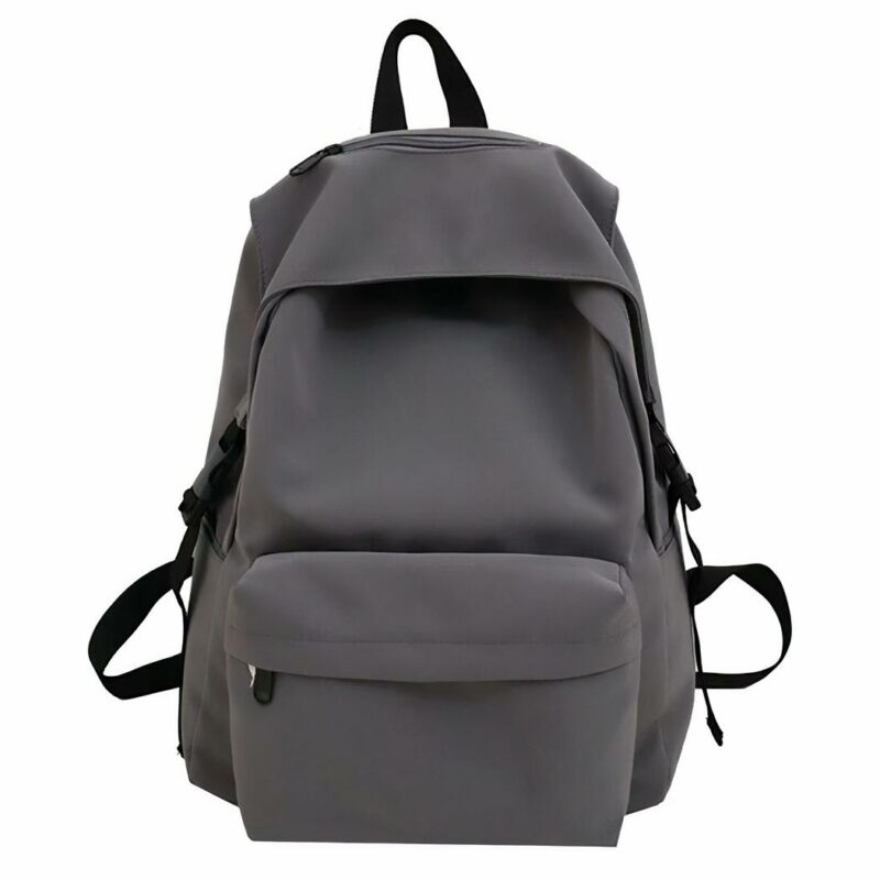 Zaino casual in nylon - Grigio - Zaino Zaino scuola