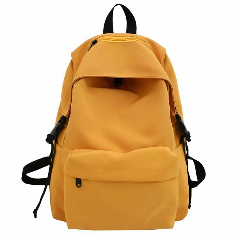 Zaino casual in nylon - Giallo - Zaino Zaino scuola
