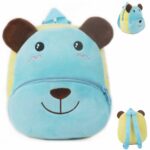 Zaino per bambini con animali di peluche - Blu - Zaino per bambini Zaino per la scuola