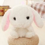 Zaino coniglio di peluche per bambina - Bianco - Animale di peluche Coniglio di peluche