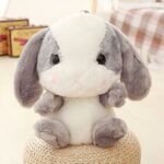 Zaino da bambina in peluche coniglio - Grigio - Animale in peluche coniglio