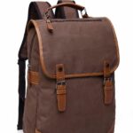 Zaino da uomo in tela vintage - Marrone - Zaino Zaino per computer portatile