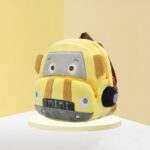Zaino in peluche con camion dei pompieri - Giallo - Borsa in peluche