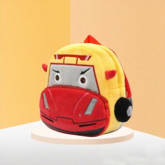 Zaino in peluche dei pompieri - Arancione - Zaino in peluche per bambini