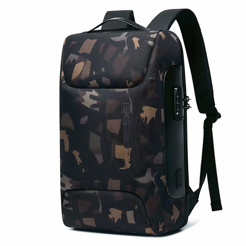 Zaino moderno impermeabile e resistente - Nero militare - Zaino per computer portatile Zaino