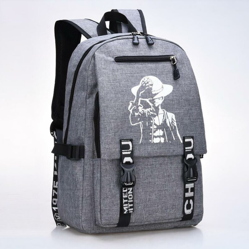 Zaino One Piece Monkey D. Luffy - Grigio - Zaino Zaino Scuola
