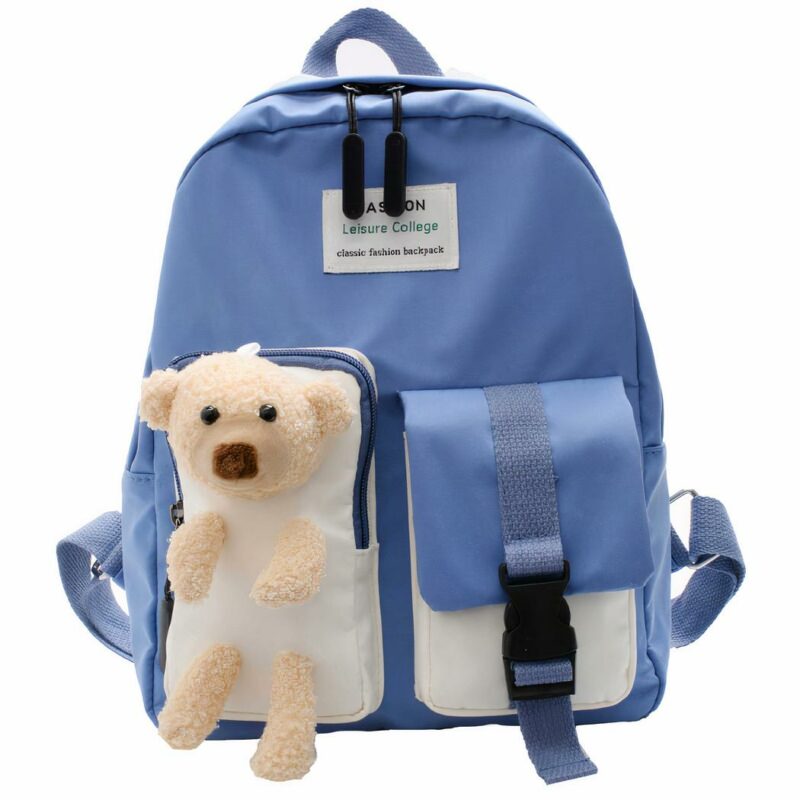 Zaino a forma di orsetto per bambini - Blu - Borsa a zaino