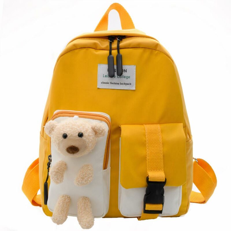 Zaino orso carino per bambini - Giallo - Zaino scuola Zaino ragazza