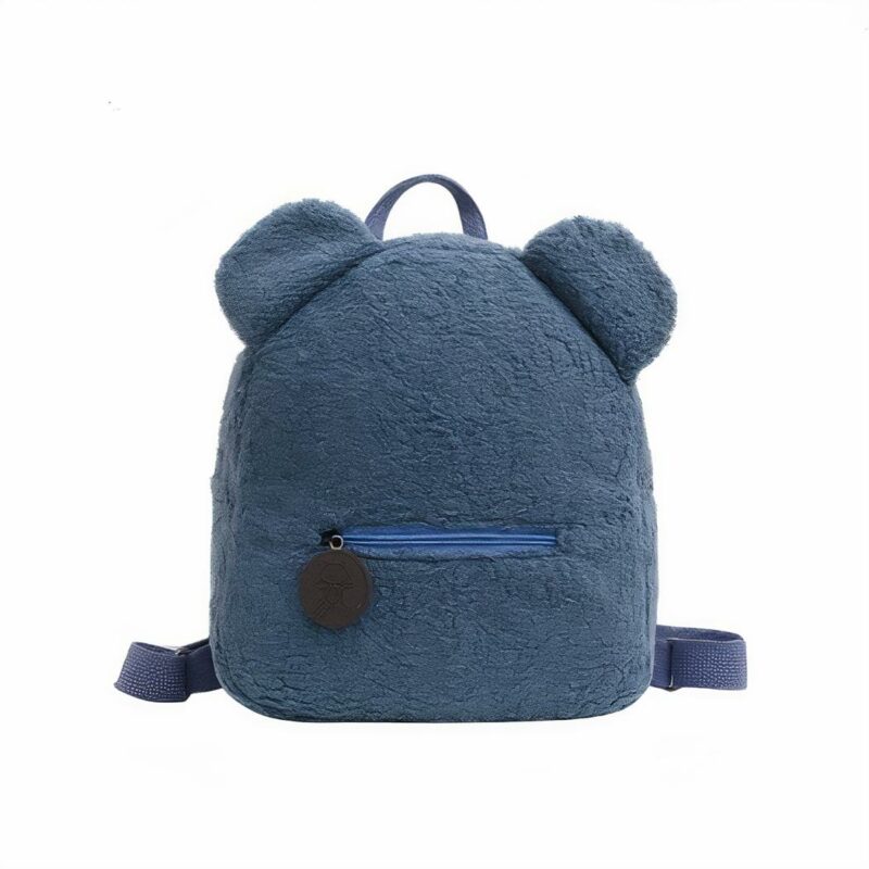Zaino scuola in pile per bambini - Blu - Zaino Zaino scuola