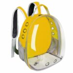 Zaino trasparente a capsula spaziale per gatti - Giallo - Cat Dog