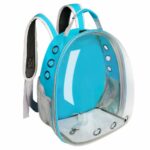 Zaino trasparente a capsula spaziale per gatti - Blu - Cane Gatto