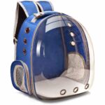 Zaino trasparente per piccoli animali domestici - Blu - Cane Gatto