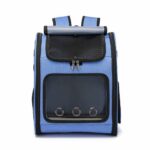 Zaino traspirante pieghevole per animali domestici - Blu - Cane Gatto