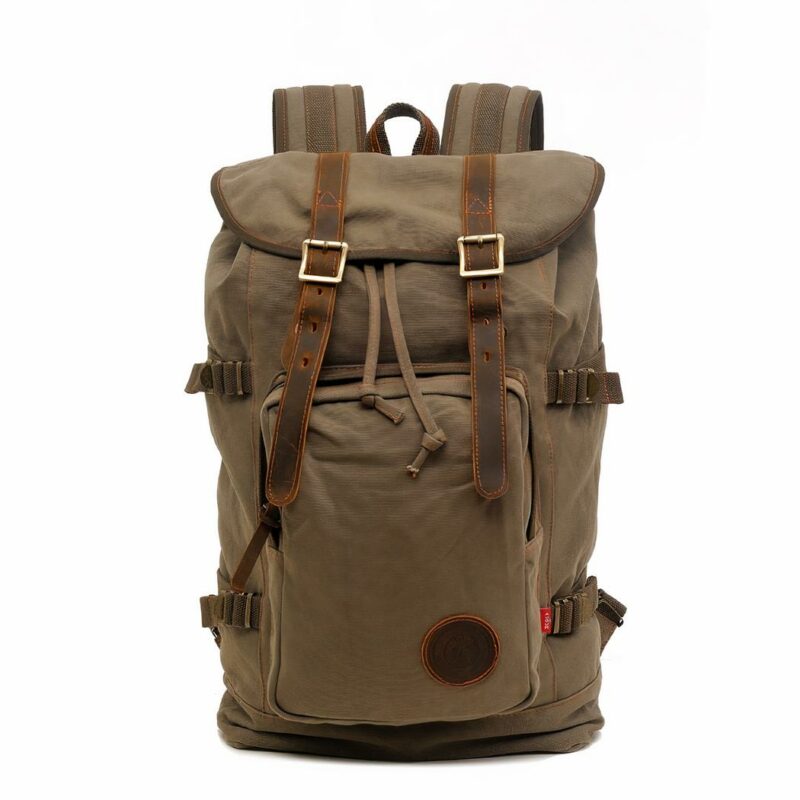 Zaino vintage multifunzionale - Khaki - Zaino Zaino scuola