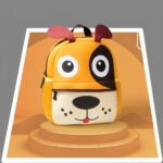 Zaino per bambini con animali 3D - Arancione - Zaino scolastico Zaino per bambini