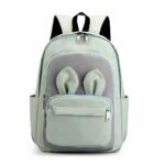 Zaino da bambina con orecchie da coniglio - Verde - Zaino Zaino da scuola
