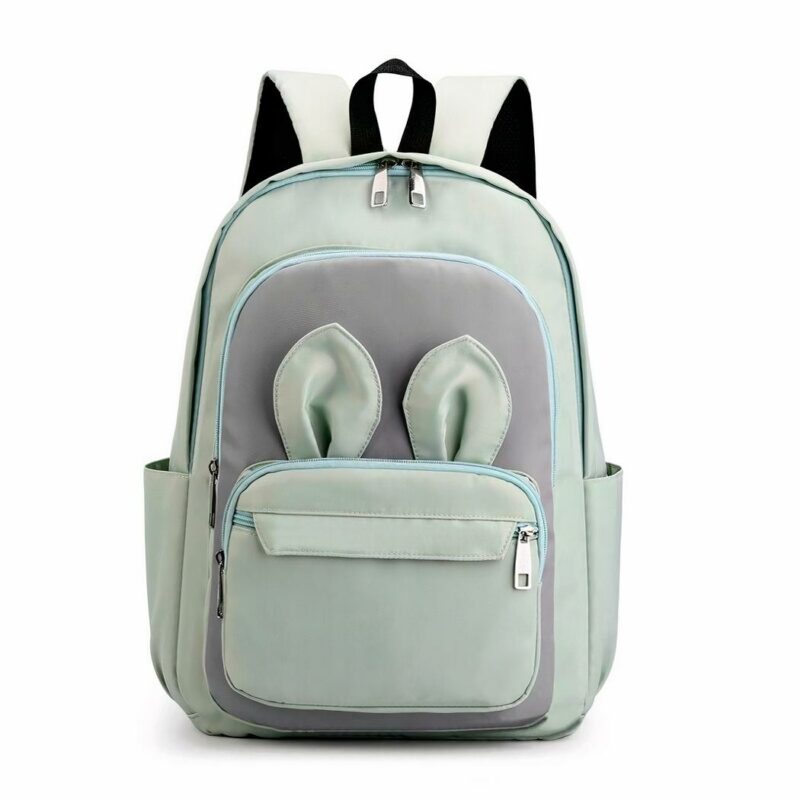 Zaino da bambina con orecchie da coniglio - Verde - Zaino Zaino da scuola