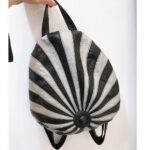 Zaino vintage rotondo - Nero - Prodotto borsa
