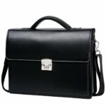 Borsa a cartella classica da uomo - Nero - Borsa Briefcase