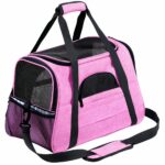 Zaino da viaggio in rete per animali domestici - Rosa, M - Cat Dog