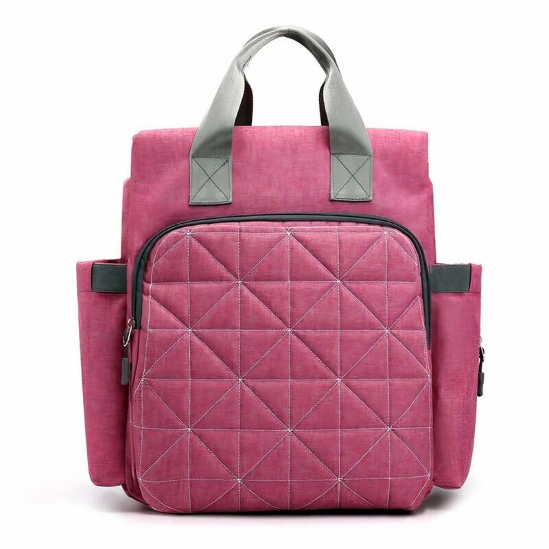Borsa per pannolini in nylon - Rosa scuro - Borsa per pannolini