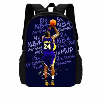 Zaino sportivo da basket con stampa Kobe Bryant