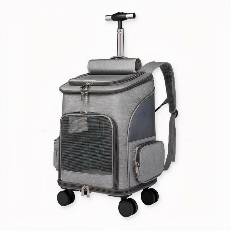 Il nostro incredibile zaino portatile per animali domestici con trolley è l'accessorio perfetto per i proprietari di animali domestici che cercano una soluzione pratica e resistente per il trasporto dei loro amici a quattro zampe.