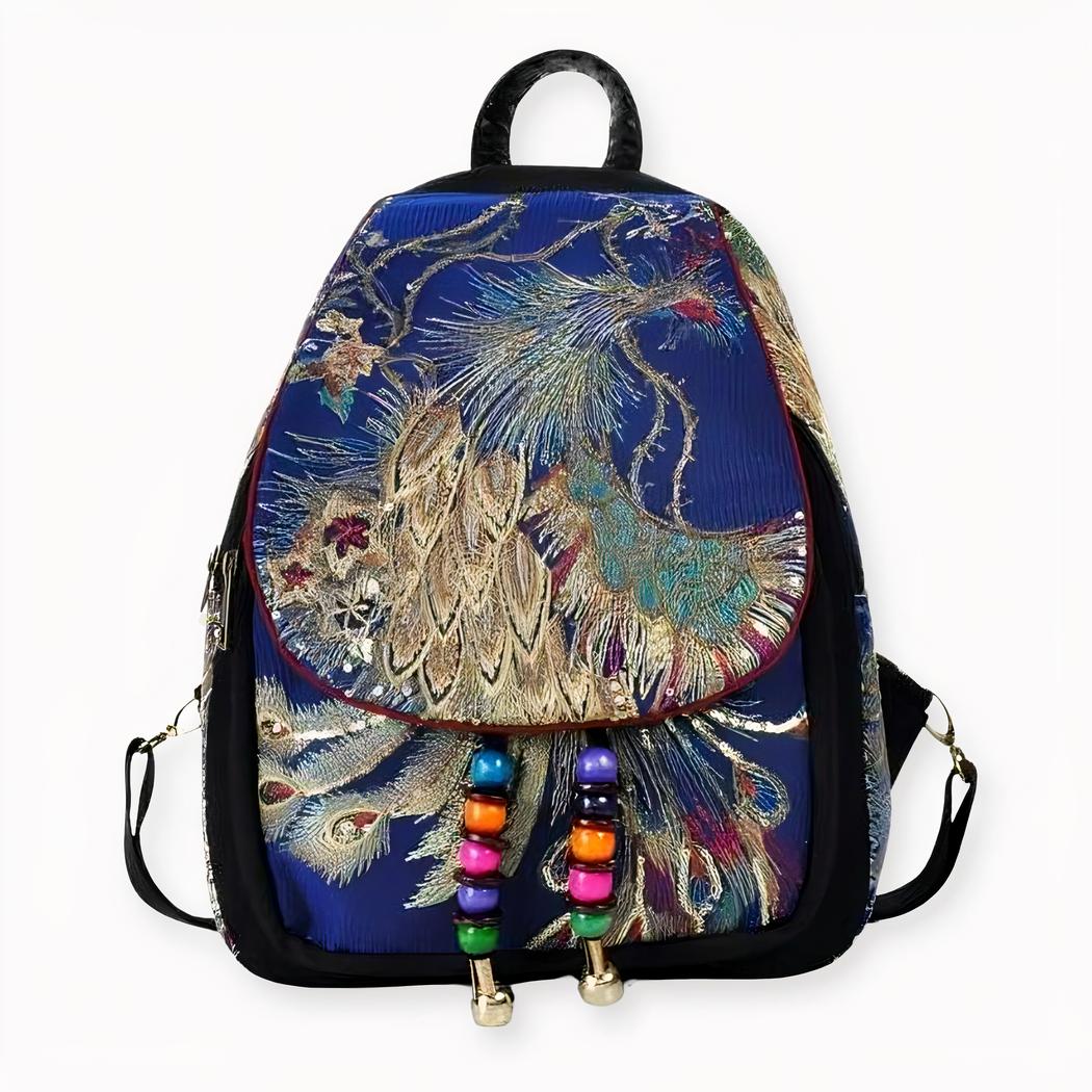 Dia un'occhiata a questo splendido e lucente zaino vintage. È lo zaino perfetto per le donne che amano vestire in modo retrò, ma che allo stesso tempo amano attirare l'attenzione. La borsa è impreziosita da paillettes che la rendono scintillante. Non passerà mai inosservata con questo zaino da donna colorato e scintillante.