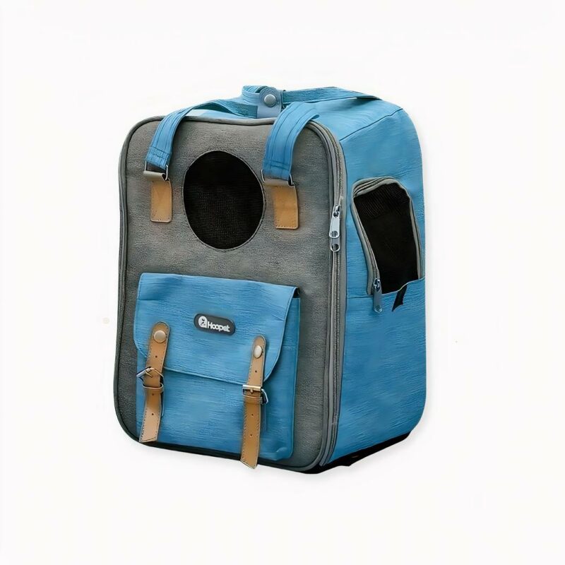 Le piace portare a spasso il suo gatto? Per facilitarle le cose, prenda questo zaino porta gatti con tasca. Uno zaino per animali spazioso con una finestra, in modo che il suo animale si senta a suo agio e possa ammirare il paesaggio. Questa simpatica borsa per gatti ha anche una tasca per il cibo del suo gatto e altri accessori.