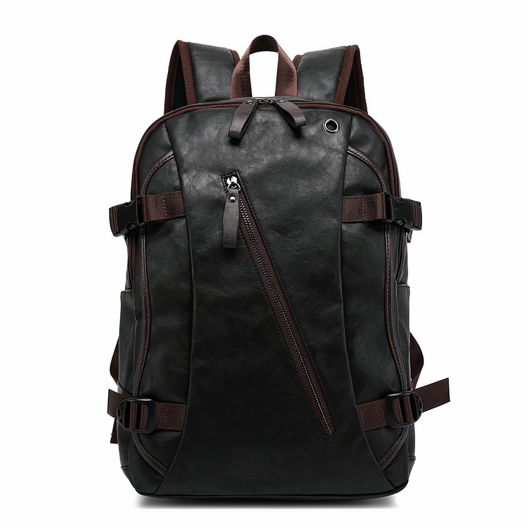 Zaino vintage in similpelle per uomo - immagine 5