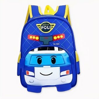 Zaino Robocar Poli per bambini, blu, di buona qualità e molto alla moda.