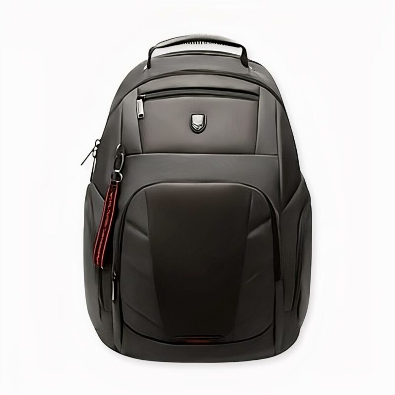Sac_à_dos_de_grande_capacité_avec_chargeur_USB_2 Zaino di grande capacità con caricatore USB nero e sfondo bianco