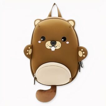 Zaino impermeabile a forma di orso per bambini. Di buona qualità e molto pratico.