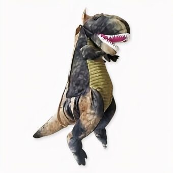 Originale zaino appeso di dinosauro 3D con base di legno