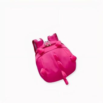 Zaino pre-scolastico dinosauro rosa. Di buona qualità e molto alla moda.