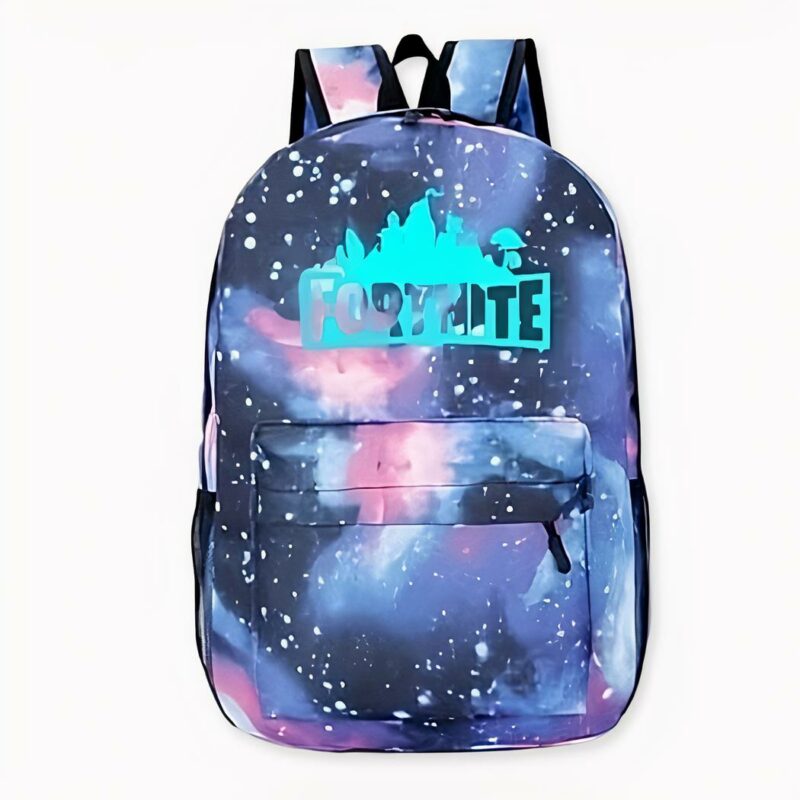 Zaino Fortnite Galaxy multicolore. Di buona qualità e molto alla moda.