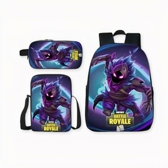 Zaino Fortnite nero e viola - Zaino Fortnite per la scuola