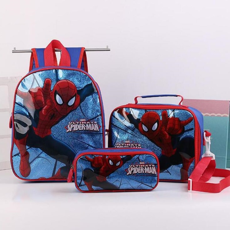 Set di zaini scolastici Spider-man 3 pezzi - Zaino scolastico Zaino per bambini