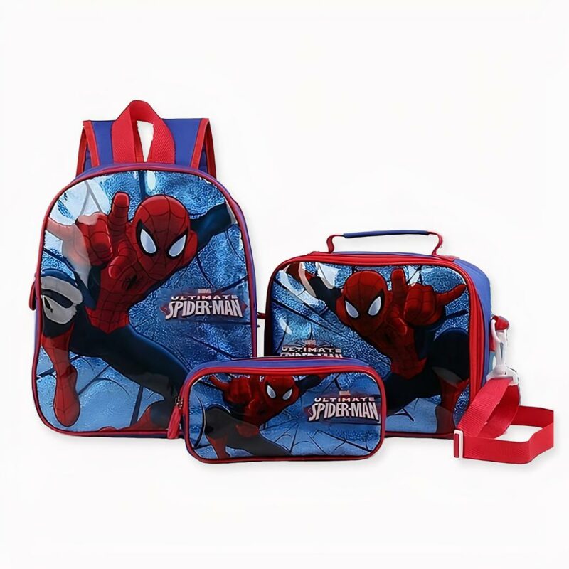 Set di zaini scolastici Spider-man 3 pezzi - Zaino scolastico Zaino per bambini