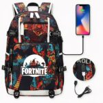 Zaino impermeabile Fortnite con presa USB - Zaino Los Angeles Lakers