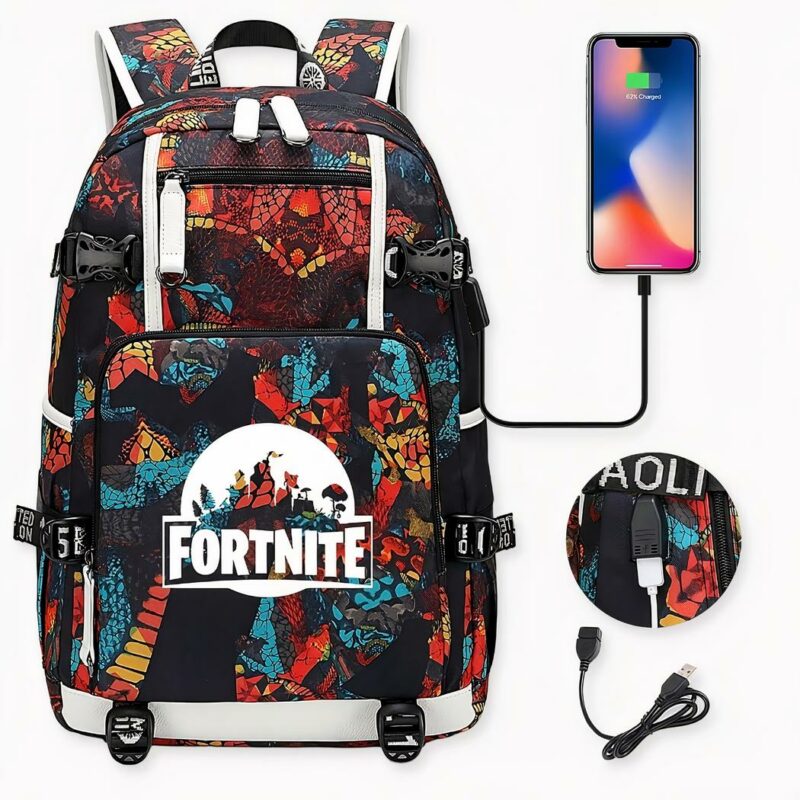 Zaino impermeabile Fortnite con presa USB - Zaino Los Angeles Lakers