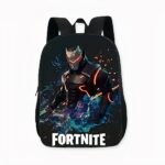 Zaino eroe di Fortnite nero e arancione, di buona qualità e molto alla moda.