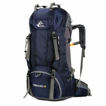 Zaino da sci 60L blu con fondo bianco