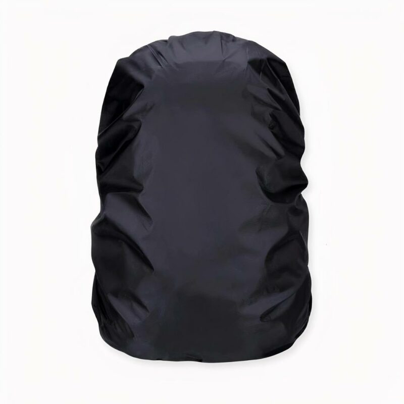 Copertura impermeabile per zaino da 20 a 80 litri su sfondo grigio chiaro.